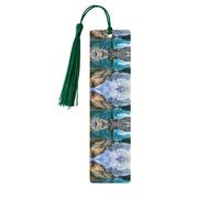 Rocky Mountains Print Wooden Bookmark Bookmarks with Tassels Book Marks for Reading Hardcover Books Notebooks