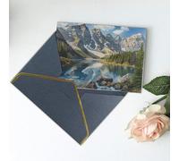 Rocky Mountains Printed Blank Greeting Card-Christmas Card,Thank You Cards,Party Invitation Card Festival Greeting Cards & All Occasion Black