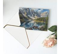 Rocky Mountains Printed Blank Greeting Card-Christmas Card,Thank You Cards,Party Invitation Card Festival Greeting Cards & All Occasion White