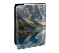 Rocky Mountains Printed Passport Holder - 6.5 x 4.5 Inch RFID Blocking Travel Wallet,Stylish Passport Cover,Lightweight Document Organizer for Cards