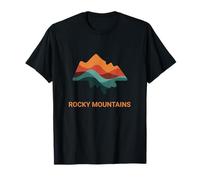 Rocky Mountains - Ultra Modern Minimal Mountain Landscape T-Shirt
