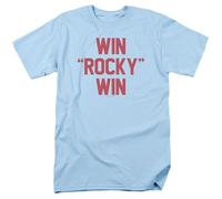 Rocky Movie Win Rocky Win Tee Shirt Light Blue M