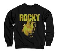 Rocky Officially Licensed Sylvester Stallone Sweatshirt (Black), Medium