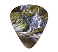 Rocky Stream Print Guitar Picks Personalized Novelty Guitar Plectrums For Electric Guitar Acoustic Guitar 12 Pack