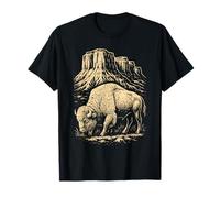 Rocky Terrain Bison National Park Travel Souvenir T-Shirt