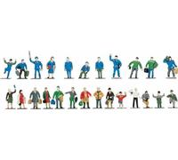 Roco 40000 Railway Figures 24 Figures Pack Unpainted HO NEW