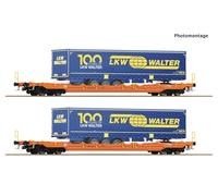 Roco 6600064 Wascosa Sdgnss T5 Pocket Wagon Set (2) LKW Walter Load VI
