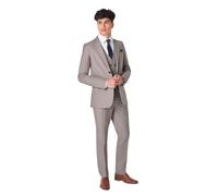 Roco Boys 3 Piece Neutral Beige Suit, Slim fit, Pageboy, Wedding, Communion, Prom, 15 Years