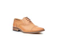Roco Boy's Arnold - Light Tan Leather Brogue Shoes | Size: Infant 8 Roco Light Tan Infant 8