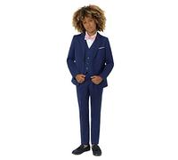 Roco Boys Blue Modern Fit Suit, 3 Piece Wedding Suit, Jacket, Waistcoat & Trouser Set, 6 Years