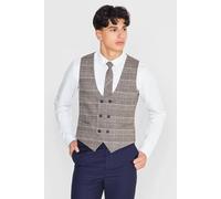 Roco Boy's Cillian - Brown & Navy Waistcoat & Trouser Suit | Size: 6 Years Roco Brown 6 Years