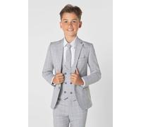 Roco Boy's Earl - 3 Piece Grey Check Slim Fit Wedding Suit | Size: 13 Years Roco Grey 13 Years