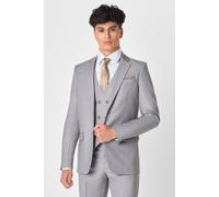 Roco Boy's Ford - 3 Piece Slim Fit Cool Grey Wedding Suit in Light Grey | Size: 11 Years Roco Light Grey 11 Years