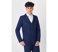 Roco Boy's Giorgio - 2 Piece Blue Double Breasted Wedding Suit in Mid Blue | Size: 9 Years Roco Mid Blue 9 Years