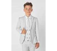 Roco Boy's Greyson - 3 Piece Light Grey Slim Fit Wedding Suit | Size: 14 Years Roco Light Grey 14 Years