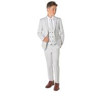 Roco, Boys Light Grey Suit, Page boy Suit with Double Breasted Waistcoat, 11 Years