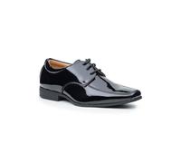 Roco Boy's Nico - Black Patent Formal Tuxedo Brogue Shoes | Size: Infant 9 Roco Black Infant 9