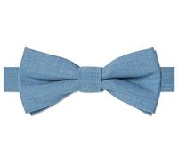 Roco boys plain banded dusky blue dickie bow tie