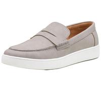 Roco, Boys Slip-on Grey Loafers, Faux Suede Grey Loafers, UK 06