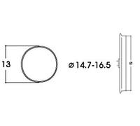 Roco DC Traction Tyres 14.7-16.5mm (10) HO Gauge RC40071