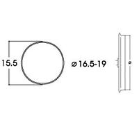 Roco 40072 H0 Adhesive Tyres Set of 10 16.5-19 mm