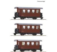 Roco OBB Biho/s Ribbed Coach Set (3) IV RC34103 HO Gauge