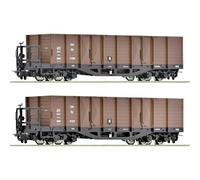 Roco ÖBB 6640004 H0e Set of 2 Open Freight Wagons