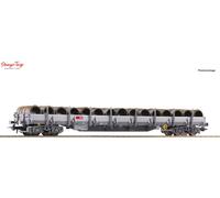 Roco SBB Res Bogie Stake Wagon w/Wire Reel Load VI 1:87 Scale, HO Scale