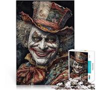 Rococo Clown Ink Drawing1000 Piece teenager Puzzles Challenging Game and Family Play is ideal as a gift for the whole family 38x26cm