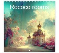 Rococo rooms (Wall Calendar 2026 12 × 12 Inch) CALVENDO 12 Month Wall Calendar: The most beautiful rococo rooms for you. A world of beautiful colours and hidden desires.