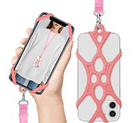 ROCONTRIP 2 in 1 Cell Phone Lanyard Strap Case Holder with Detachable Neckstrap Universal for Smartphone iPhone 13,12 11 iPhone14 Pro Max, Samsung LG Huawei P10 4.7-6.5 inch