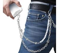 ROCONTRIP Anti-Theft Phone Lanyard Tether & Pants Chain Heavy-Duty Phone Strap With Metal Tether Tab Detachable Anti-Drop Lanyard for iPhone,Wallets,Keys Great for Outdoor Hiking Cycling Climbing