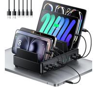 Rocoren 400W Charging Station USB Multiple Devices Charger Station Dock, GaN PD100W 10 Ports Laptop USB C Power Hub Charger for MacBook Pro, iPad, iPhone Series, Sumsung Galaxy and More, Black