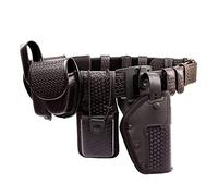 ROCOTACTICAL 10-in-1 Police Utility Web Rig, Modular Law Enforcement Duty Belt with Pouches - Handcuff Case, Radio Pouch, Pistol Holster, Belt Keepers, Large