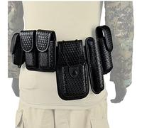 ROCOTACTICAL 8-in-1 Law Enforcement Duty Web Belt Rig, Basketweave Police Duty Belt Rig, Police Duty Utility Belt Kit (Large)