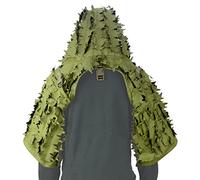 ROCOTACTICAL Sniper Ghillie Viper Hood with 3D Laser-Cut Leaves, Tactical Ghillie Suit Foundation for Wargame, Hunting, Airsoft, Sniper Coat (Army Green)