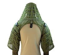 ROCOTACTICAL Super Breathable Ghillie Suit Foundation, Full Mesh Nylon Sniper Ghillie Base Lightweight Military Ghillie Viper Hood, Army Green