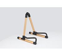 Rocsai A-frame Portable Guitar Stand for Acoustic Electric Classical Guitar Bass Violin Ukulele Banjo - Folding, Portable and Lightweight (Gold)