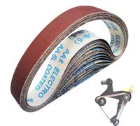 Rocsuk 20 Pcs 1-1/2 x 29 Inch Sanding Belts,4 Pcs Each of 60/120/240/400/600 Grits Sanding Belt for Pipe Sander Adapter,740 x 40 mm Sanding Belts for Pipe or Tube Sanding Attachment.
