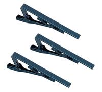 Roctee Tie Clips for Men, 3 Pack Men's Tie Clips Necktie Tie Bars Tie Pins for Men Accessories (Navy)