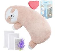 Roctocesy HushHarbor Puppy Heartbeat Toy Pillow, Anxiety Relief Sleep Aid, Sloth-Shaped Protects Neck Dog Plush Toys,Cat Neck Pillow & Pet Calming