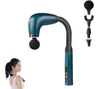 Rocuma Massage Hammer, Handheld Massager, 9 Modes & 4 Heads, Deeply Relaxing The Back and Neck, Relieving Fatigue(Green)
