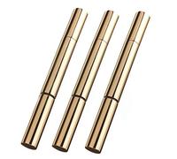 Rocutus 3pcs Refillable Plastic Empty Nail Oil Pen With Brush Gold Twist Bottle Portable Tooth Whitening Gel Cosmetic Container