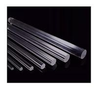 Rocwing Acrylic Round Rod Clear Solid Bar Transparent PMMA Plastic Stick Various Diameters with 500mm / 1000mm Length ("Diameter 14mm, 500mm Length")