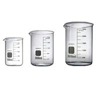 Rocwing Boro 3.3 Glass Graduated Measuring Beaker for Lab or Kitchen (1L+2L+3L)