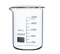 Rocwing Boro 3.3 Glass Graduated Measuring Beaker for Lab or Kitchen (2000ml)
