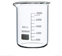 Rocwing Boro 3.3 Glass Graduated Measuring Beaker for Lab or Kitchen (3000ml)