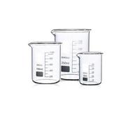 Rocwing Boro 3.3 Glass Graduated Measuring Beaker for Lab or Kitchen (50ml+100ml+250ml)