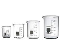 Rocwing Boro 3.3 Glass Graduated Measuring Beaker for Lab or Kitchen (50ml+100ml+250ml+500ml)