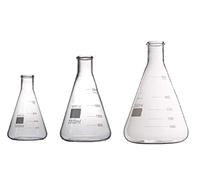 Rocwing - Borosilicate 3.3 Glass Graduated Conical Erlenmeyer Flask for Laboratory (1000m+2000ml+3000ml)